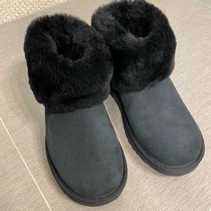 Ugg Mini Blakeley Faux Fur Trimmed Boot
